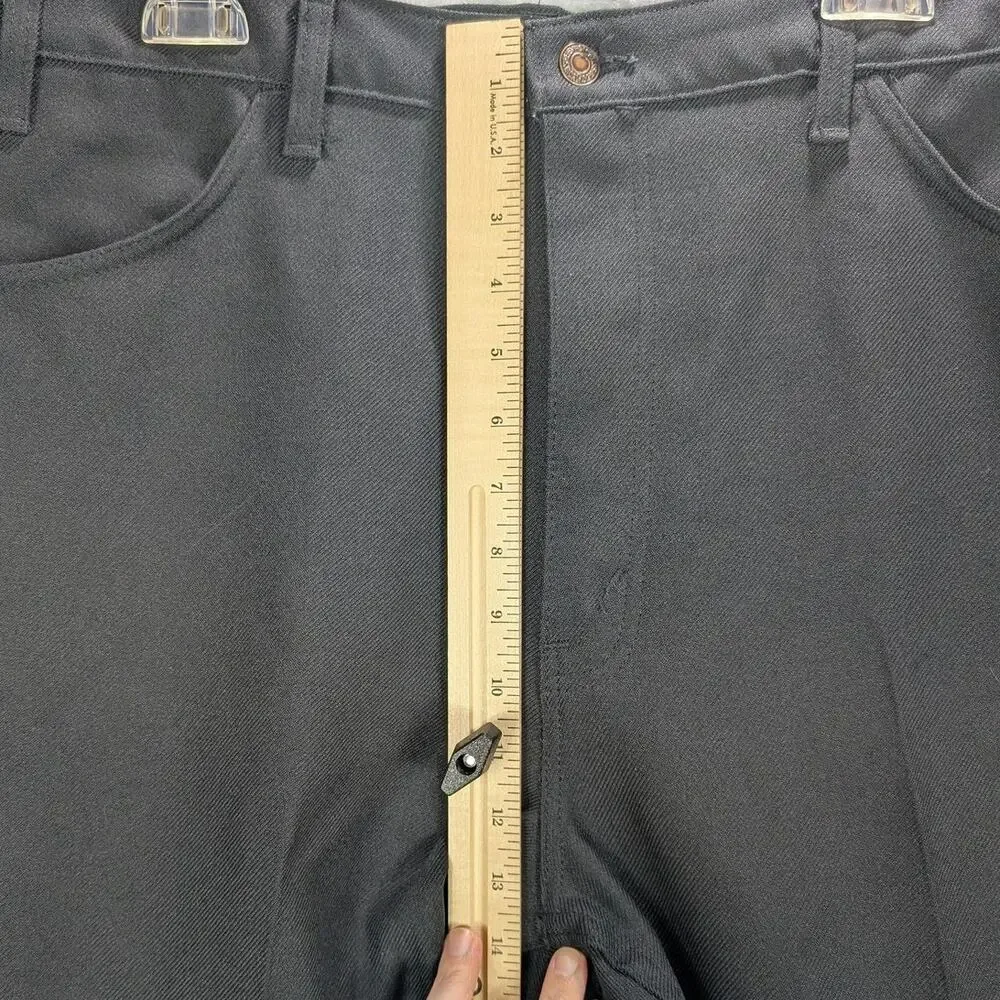 Vintage Levis Pants Mens 38x33 Black Dress Slacks Trousers Permanent Press 80s